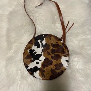 Madewell Calf Hair Round Crossbody Bag